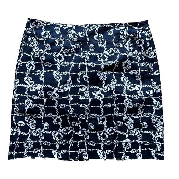 Talbots Dresses & Skirts - Talbots Womens Skirt Black and White Nautical Rope Knot Coastal‎ Cruise Size 12